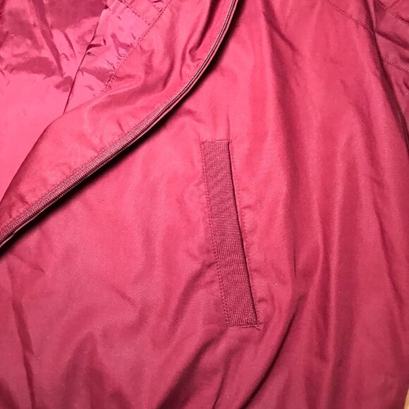Members Only Jacket VTG Mens Full Zip Burgandy Windbreaker Bomber 4 XLT - Picture 4 of 8